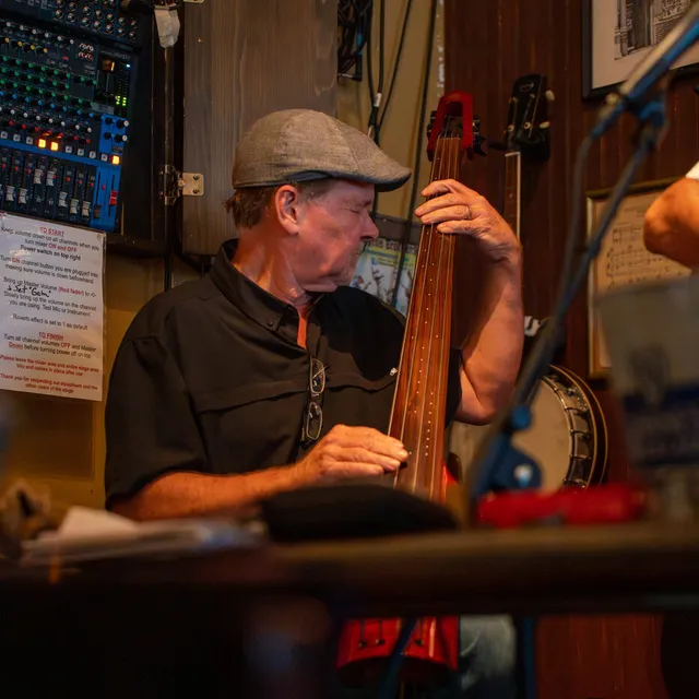 Todd Maynard playing upright bass